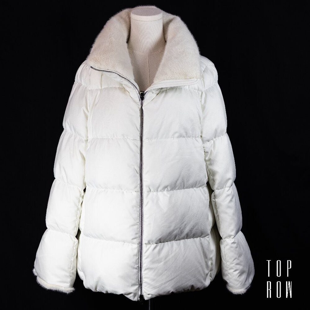 Herno Quilted with Faux Fur Puffer Coat